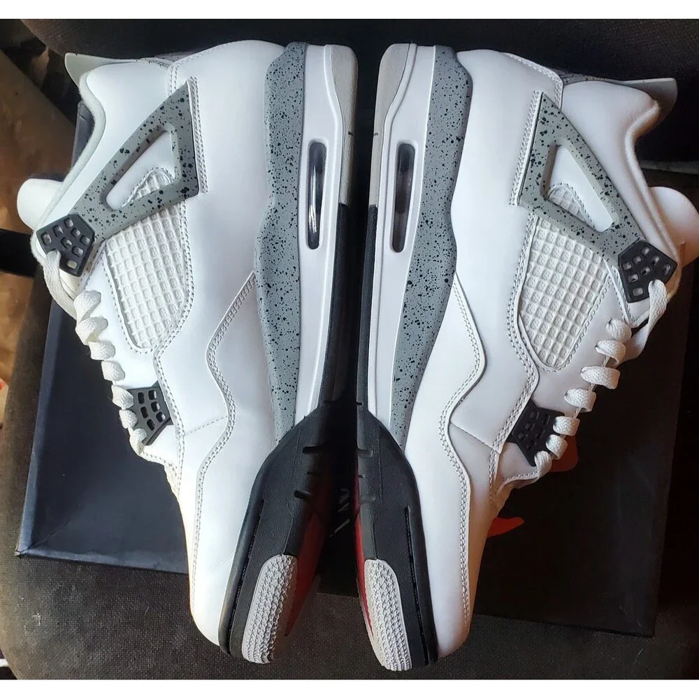 Nike Air Jordan 4 Retro White Cement. Size 10